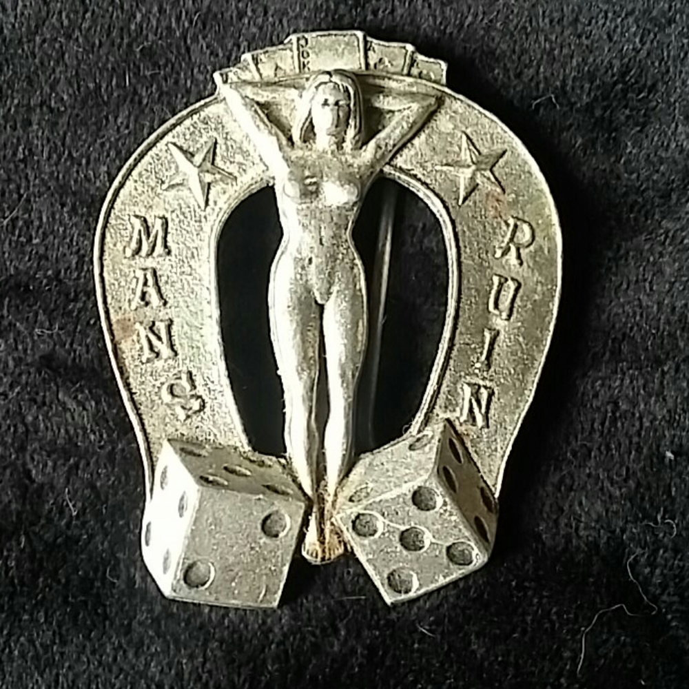 Mans ruin belt buckle